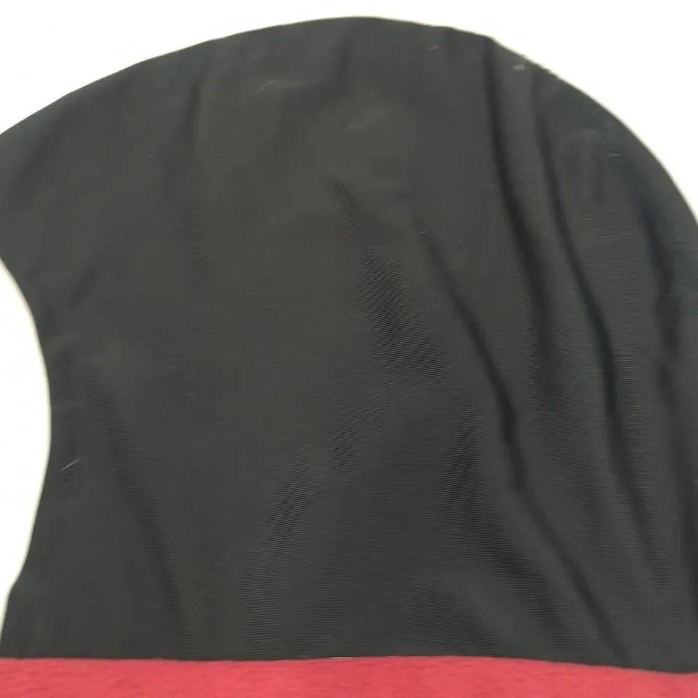 Turtle Fur Balaclava Hood Neck Warmer Red Black Fleece Ski Snowboard